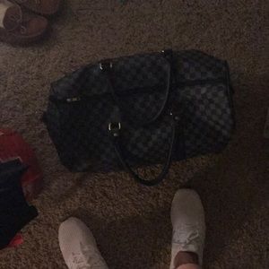 Louis Vuitton Keepall Bandouliere D 55 Black/Gray